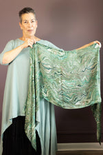 Abstract Green Scarf