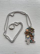 Love Hamsa Dog Tag Necklace