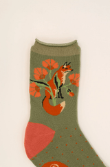 Fox In A Meadow Socks