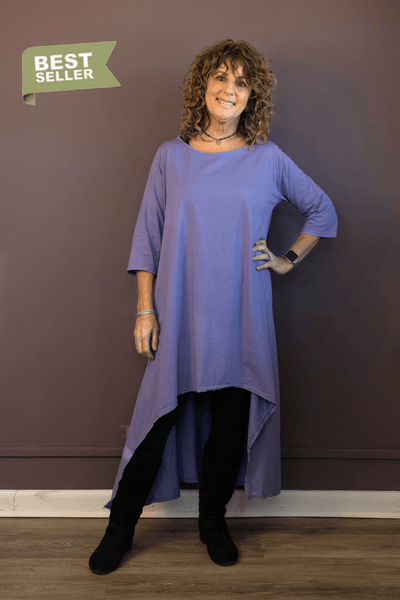 Lavender Hi-Lo Tunic Dress